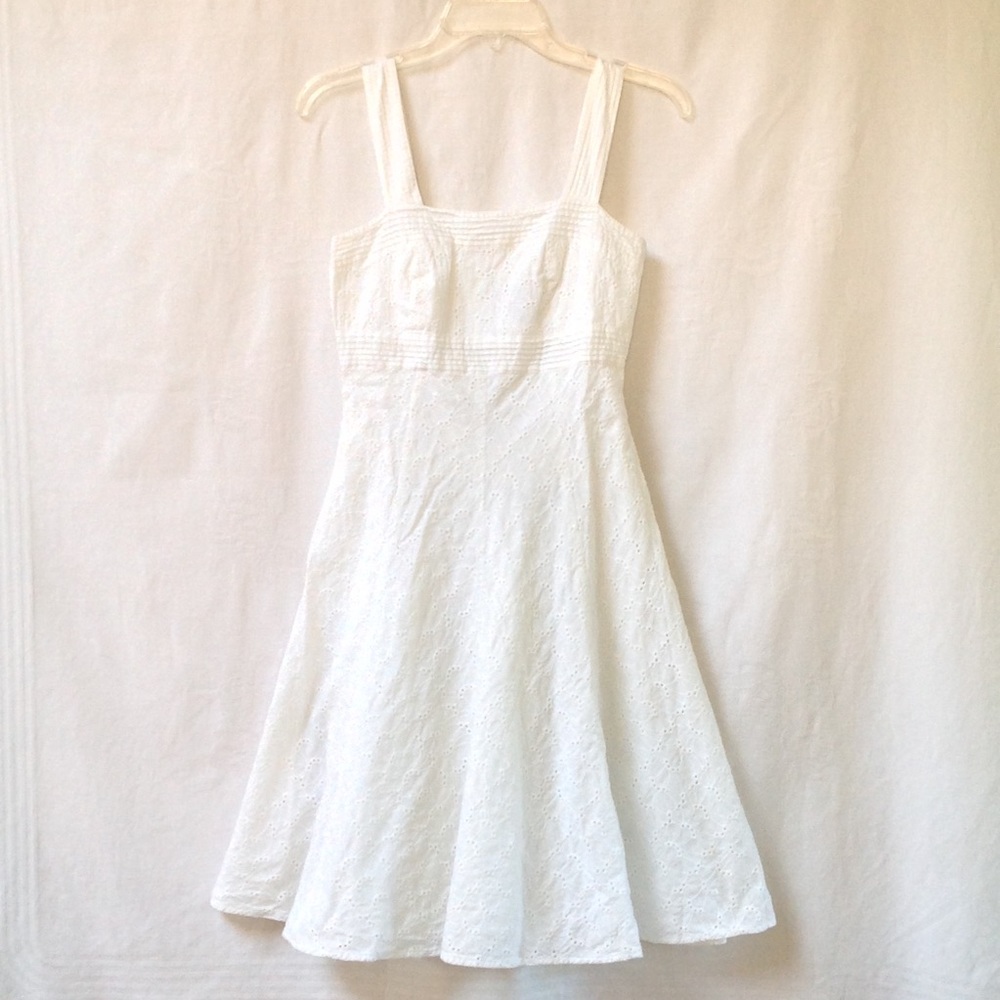 AMERICAN LIVING Eyelet White Dress